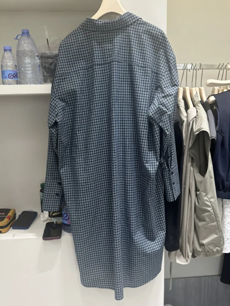 KWTX Camicia da donna con risvolto scozzese vintage, materiale di alta qualità, comoda, chic, casual, vestibilità oversize, stile retrò