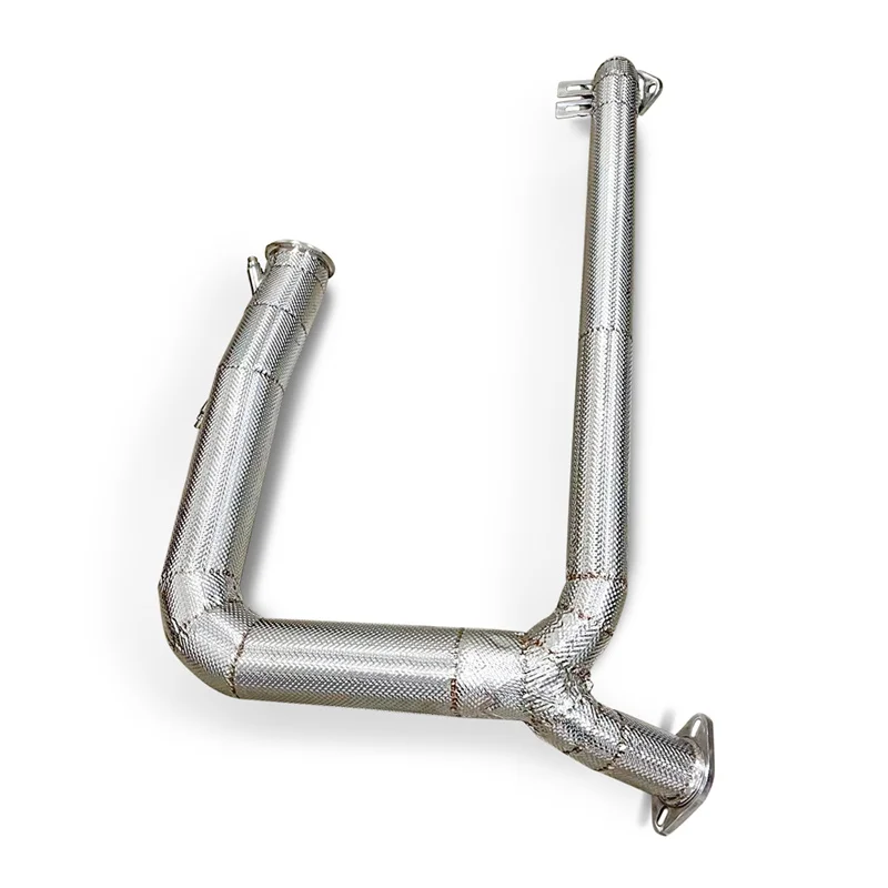 Downpipe for Porsche 718 Boxster Cayman 2.0T 2016 auto part high performance head section exhaust system Engine muffler