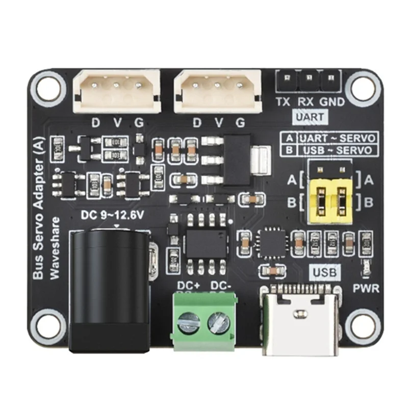 【UITLIJK】2X seriële bus servodriverkaart integreert servovoeding en servocontroller voor Raspberry Pi/voor Arduino/ESP3