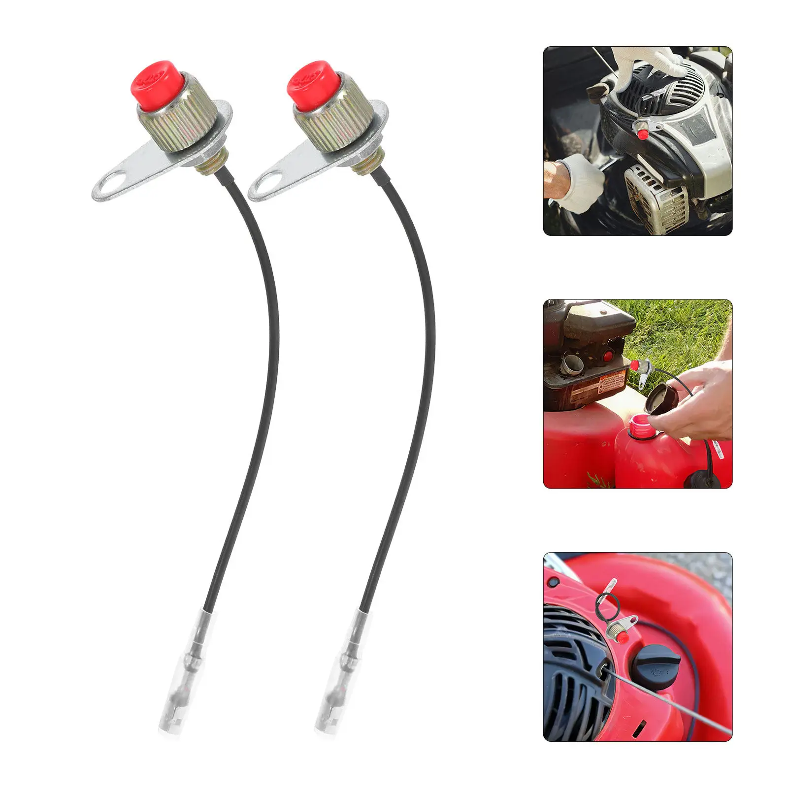 4Pcs Compact Lightweight on Off Stop for Lawn Mower Protective Stop Switch Garden Tool Mower Parts Trimmer Control Replacement