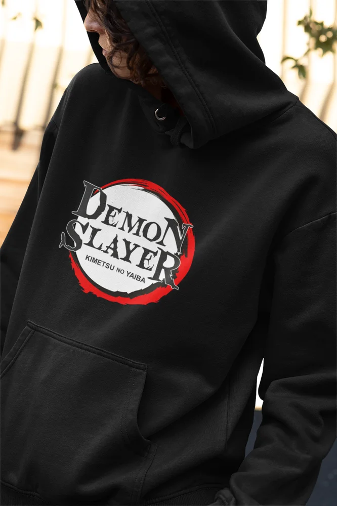 Kyojuro Rengoku Hoodie Kimetsu no Yaiba Anime Demon Slayer Black Hoodie All Size