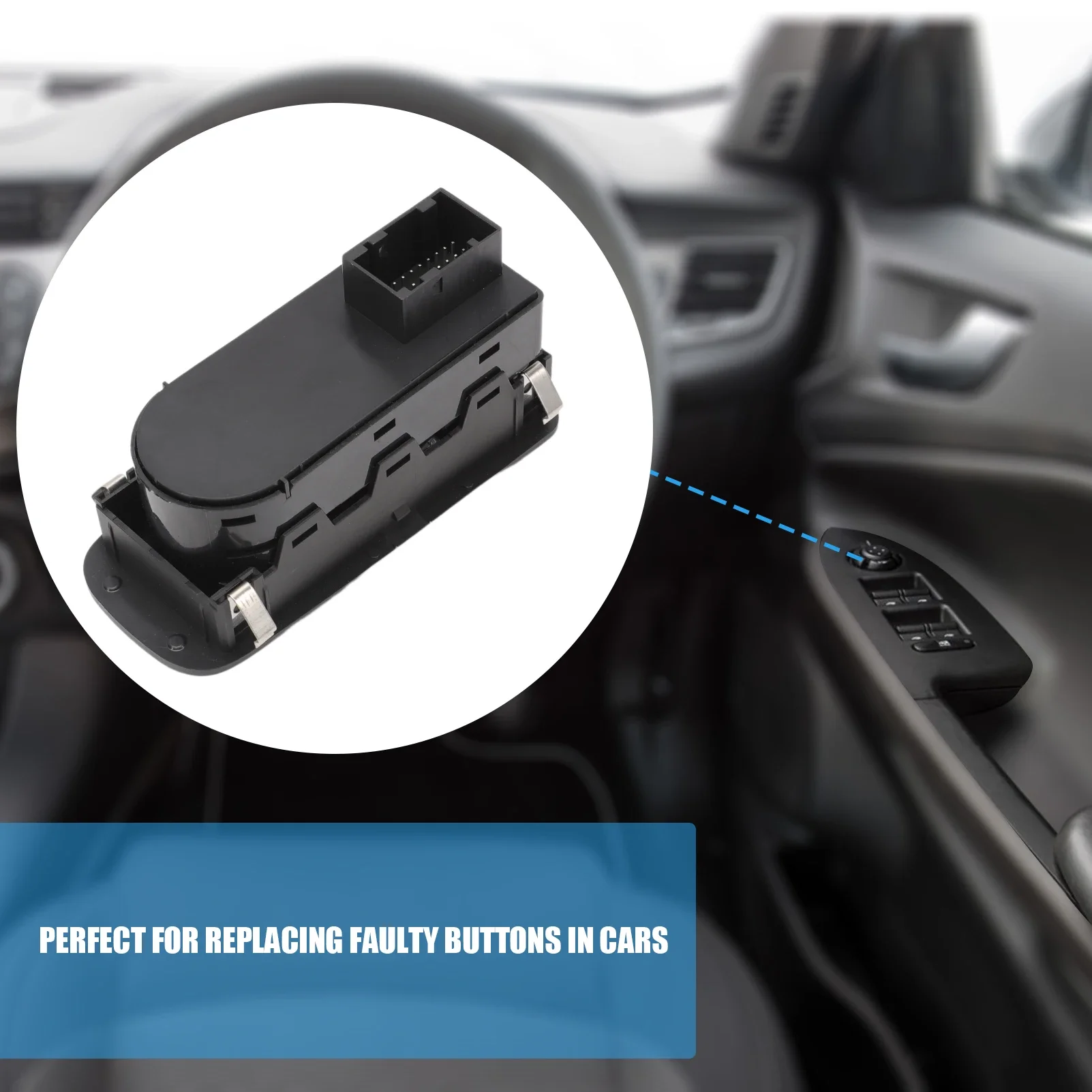 Driver Electric Power Control Lifter Switch 156085170 for Alfa Romeo Mito 2008 2009 2010-2021 Front Left Window Regulator Switch