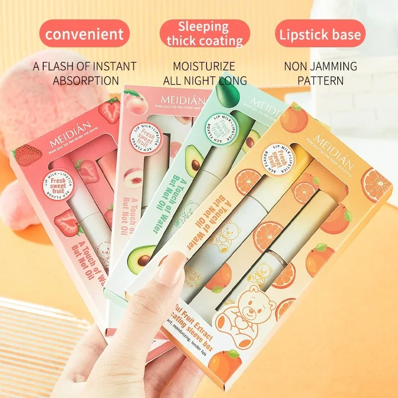 メイディアン サーモ カラーチェンジング リップケア デュオ ハイドレーティング リップスティック & グロス モイスチャー エキス 2-in-1 ナリッシング セット (リップケア用)