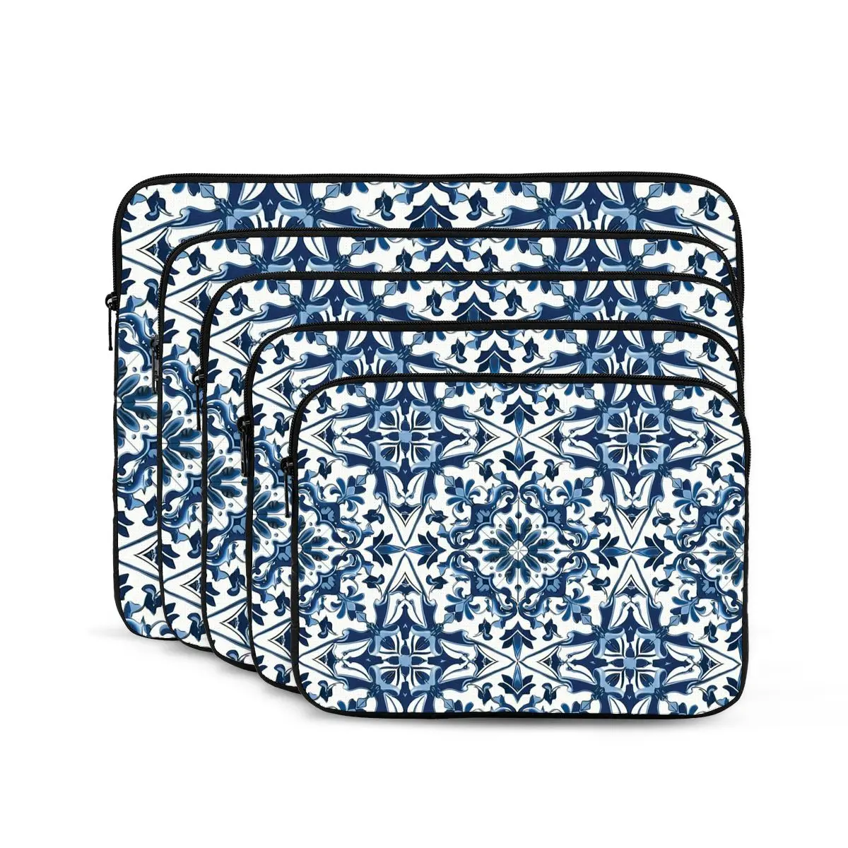 

Blue And White Majolica Pattern Notebook Laptop Bag Case Pouch For Macbook Air Pro Tablet Shockproof Case Bag
