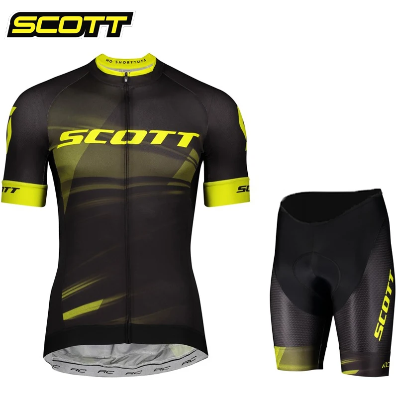 SCOTT Cycling Jersey set summer Cycling Clothing MTB maillot Breathable road bike uniforme ropa ciclismo Men Bicycle Jerseys