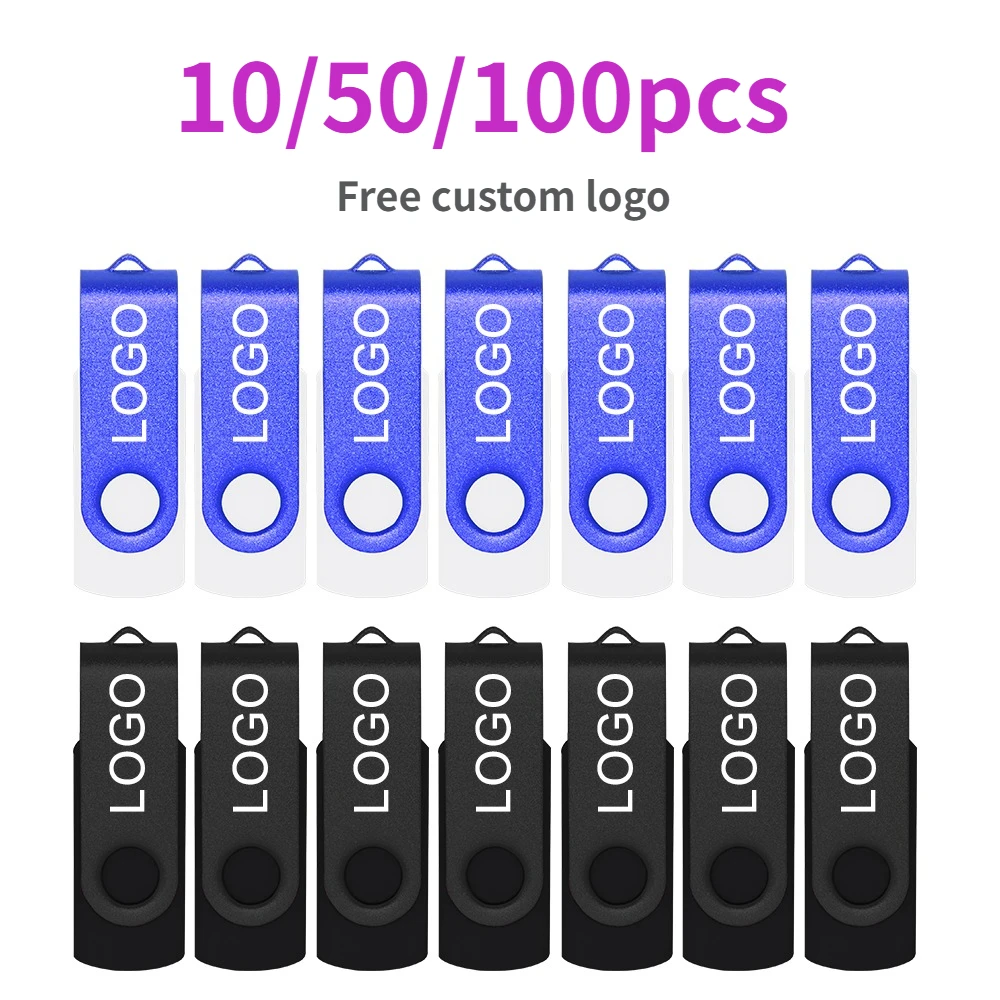 

10/50/100 Pcs/Lot USB 2.0 Flash Drive custom Gift Pendrive 1GB 2GB 4GB Pen Drive 8GB 16GB Memory Stick 32GB 64GB 128MB pendrive