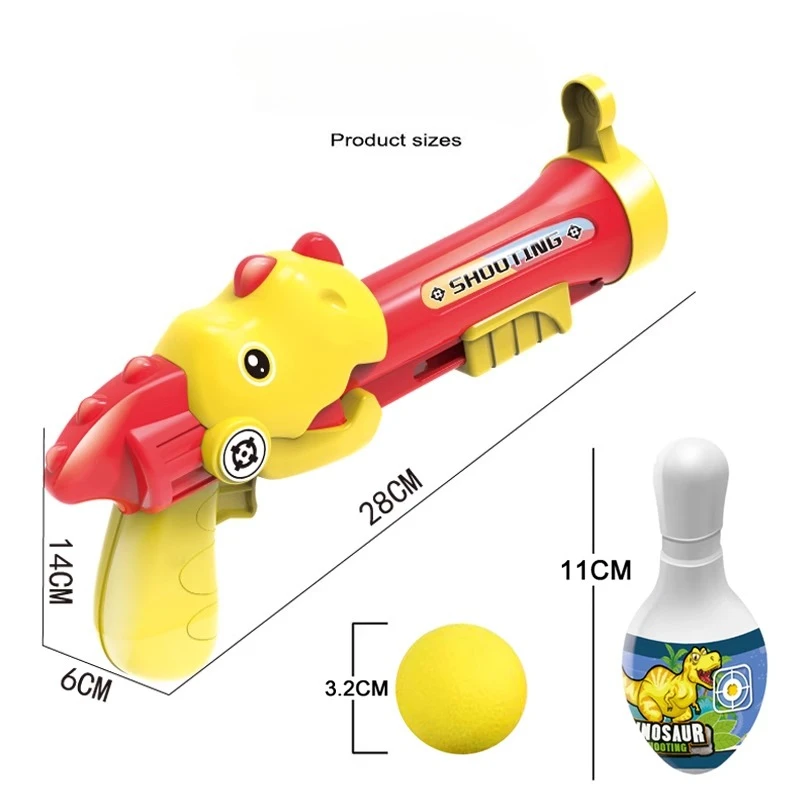 Juguete lanzador de bolas suaves para niños, pistola de dardos blanda Manual, incluye 12 bolas blandas, gafas, objetivo, juguete de tiro para bebés, regalos para niños de 4 a 8 años