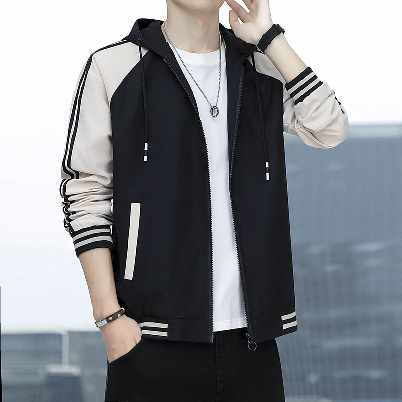 Baseball Uniform Men's Fashion Brand Men's Hoodie Spring American Casual Fall Hong Kong Style Comfortable Men's Jacket