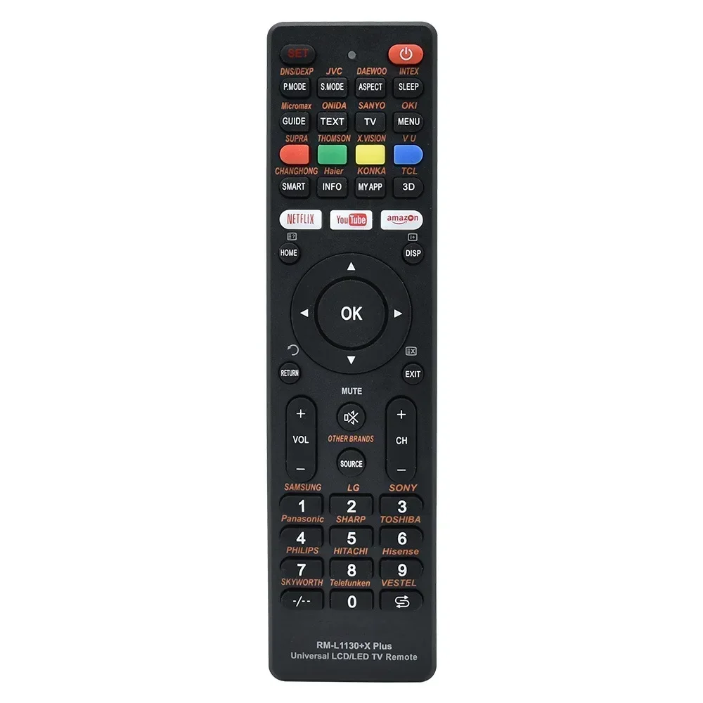 ABS Replacement Universal LCD TV Global Universal Remote Control Television RM-L1130+X PLUS