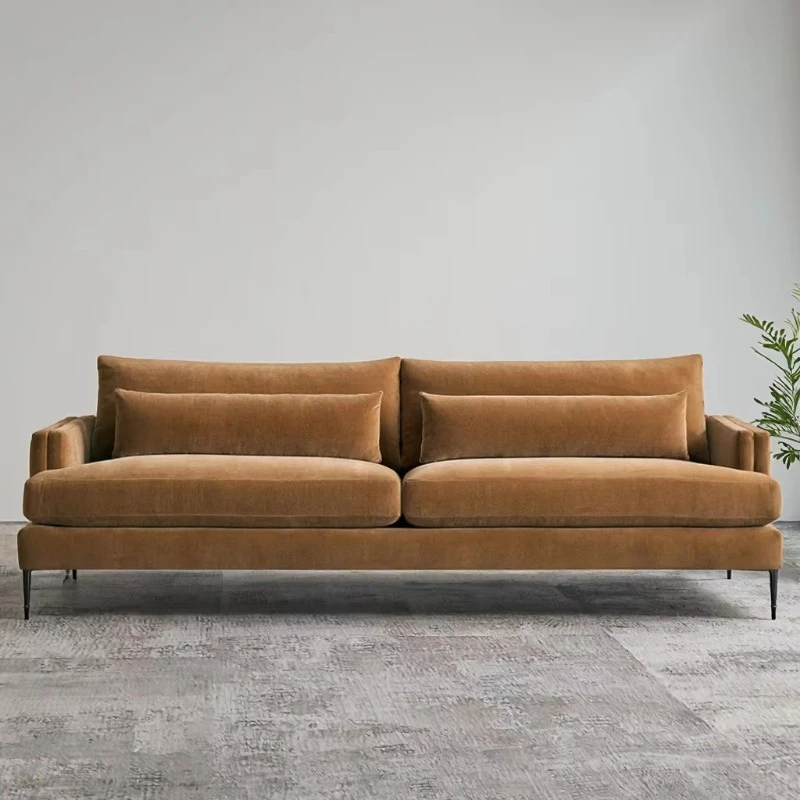 Velvet 3 Seat Sofa Bed Home Furniture High Performance Interior Living Room