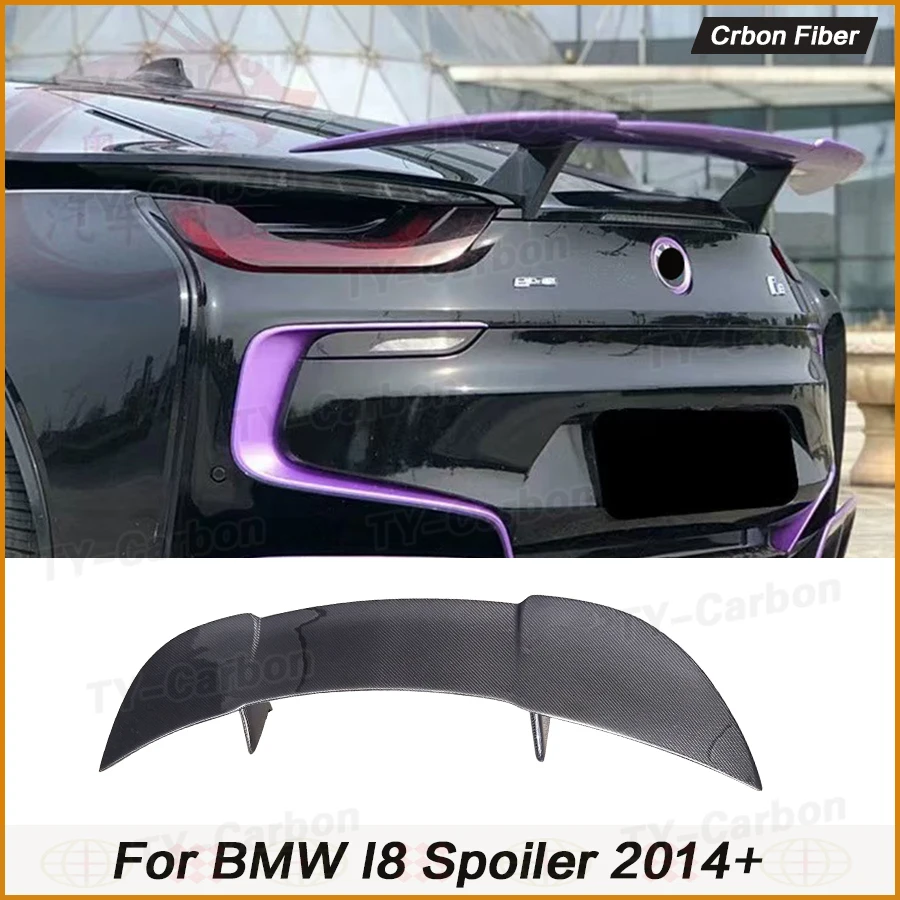 

Real Carbon Fiber Rear Spoiler Trunk Boot Lip Wing for BMW I8 Rear Trunk Spoiler Boot Lip Diffuser Bodykit FRP 2015-2022