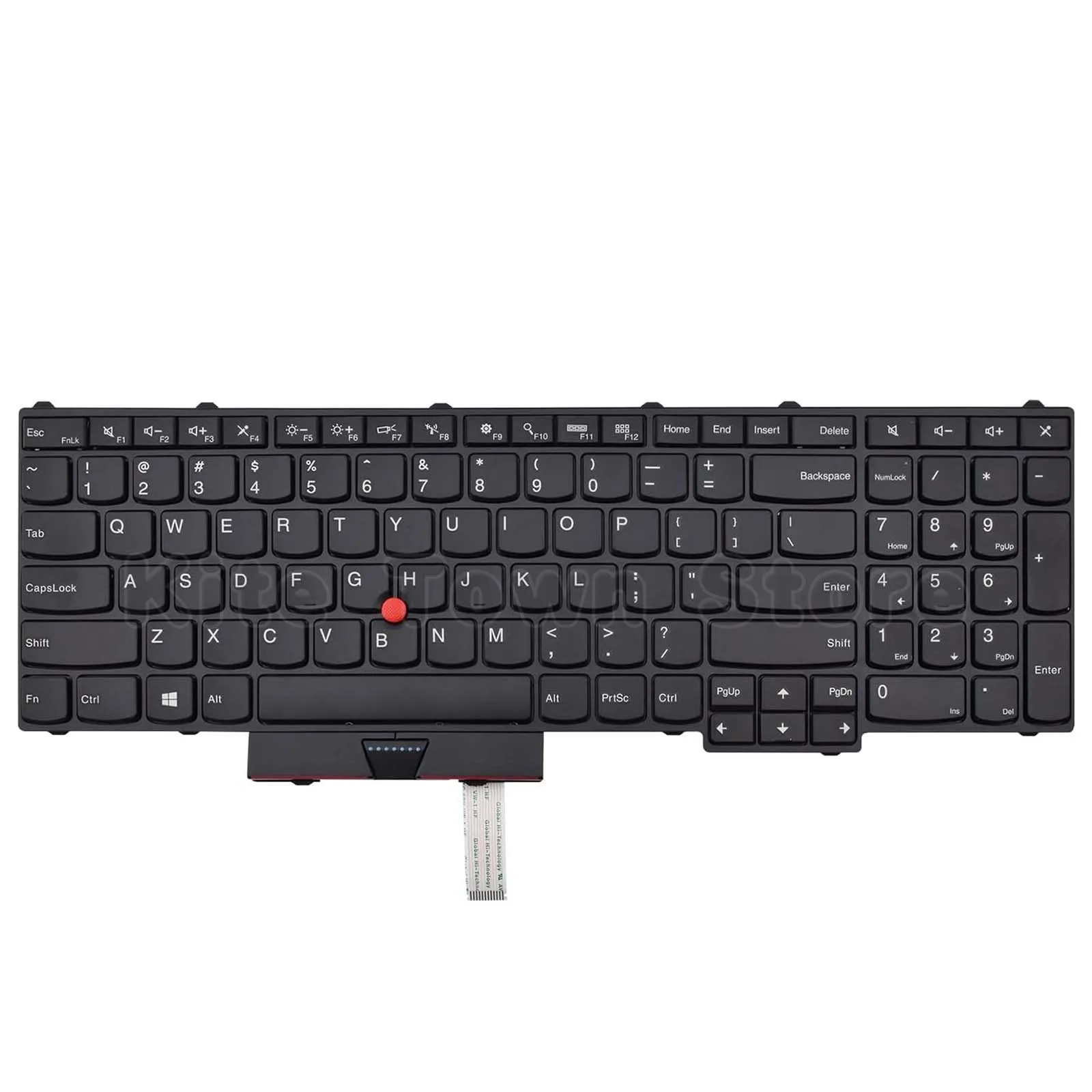 New US Layout Laptop Keyboard Non-Backlit w/ Pointer for Lenovo Thinkpad P50 P51 P70 P70s P71 (Does not fit for P50s P51s)