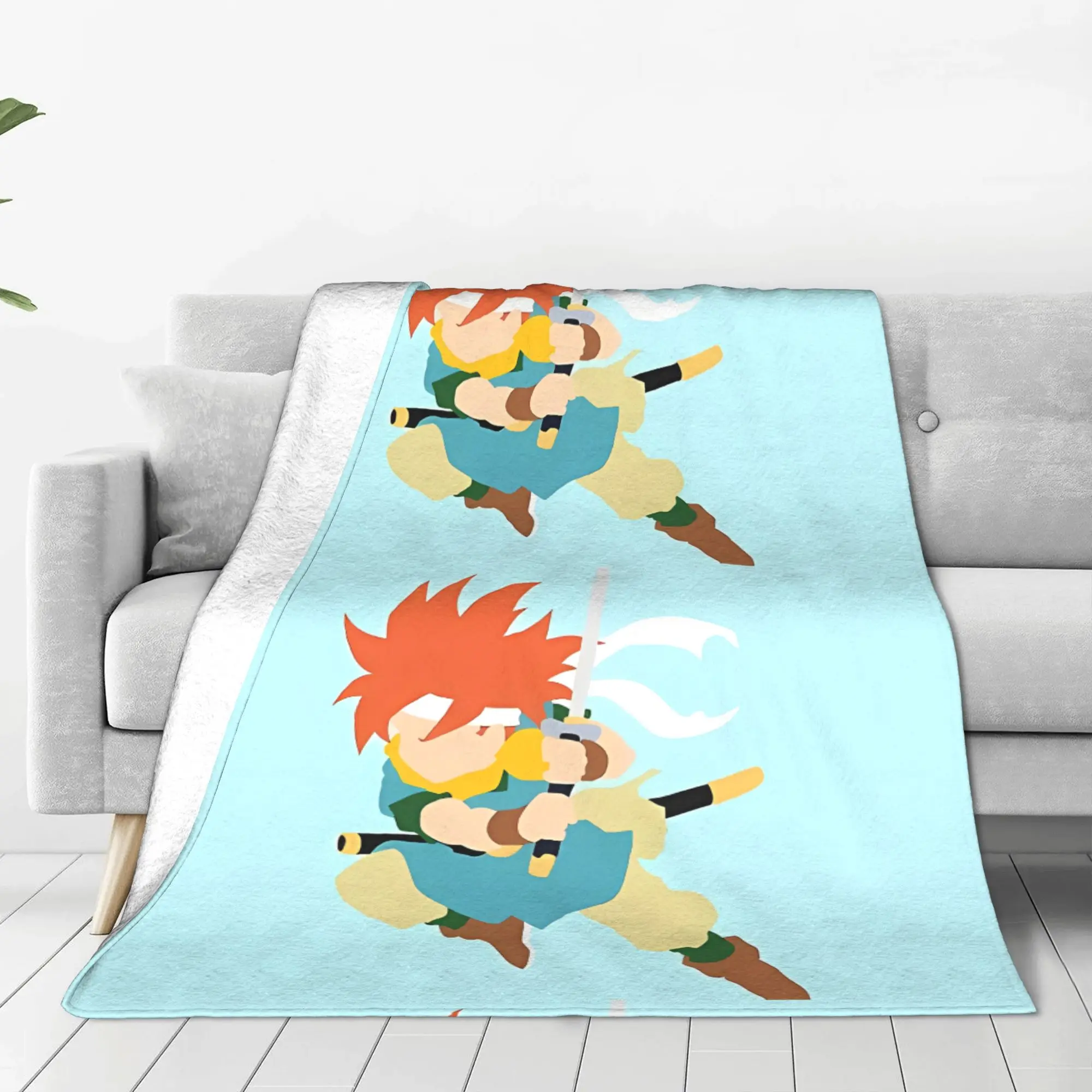 1PC Chrono Chrono Trigger Home Room Decorations Winter Blankets For Adults Bedding Home Interior Sofa Knee
