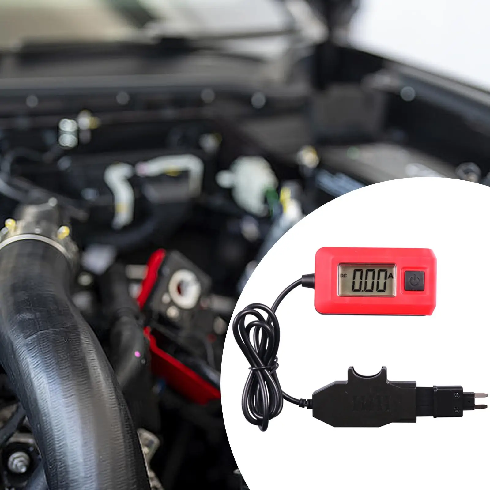 

12 В 0,01 ~ 19,99A автомобильный тестер цепей гальванометр компактное устройство для тестирования электрических цепей детектор тока инструмент для ремонта автомобиля