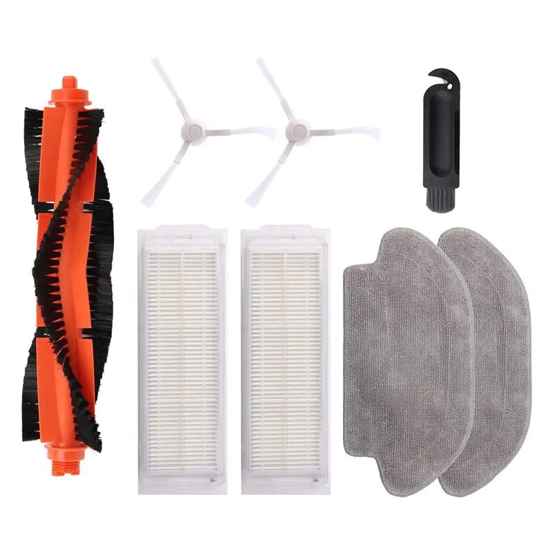 

AEE4-основная щетка, боковая щетка, Hepa-фильтр, тряпка для швабры, тряпка для робота Xiaomi, вакуумная швабра 2S, очиститель XMSTJQR2S, запасные части