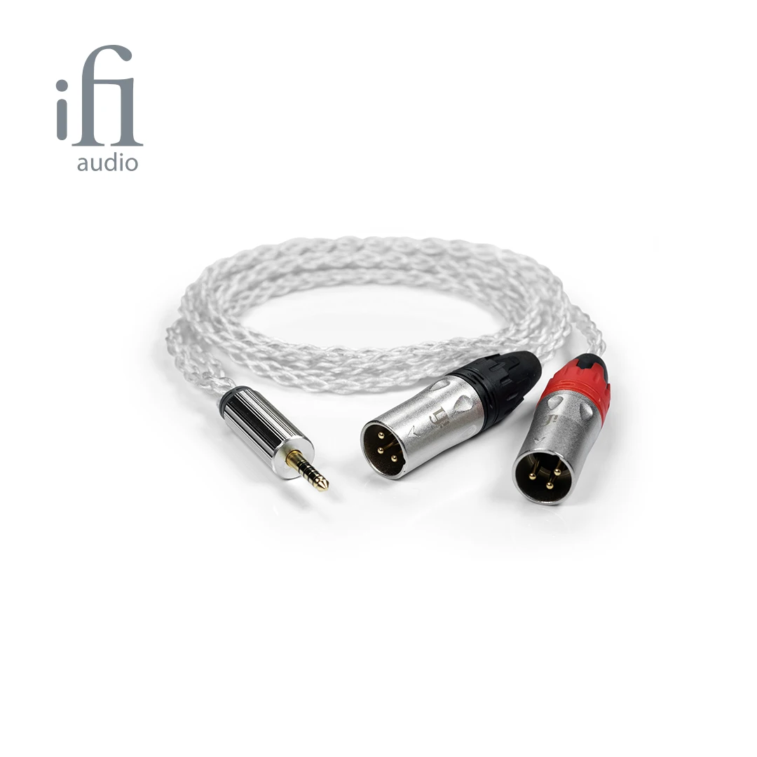 iFi 4.4mm to XLR Balanced Adapter Cable Balanced Signal Transmission 16American Wire Gauge Total Diameter OFHC Conductors