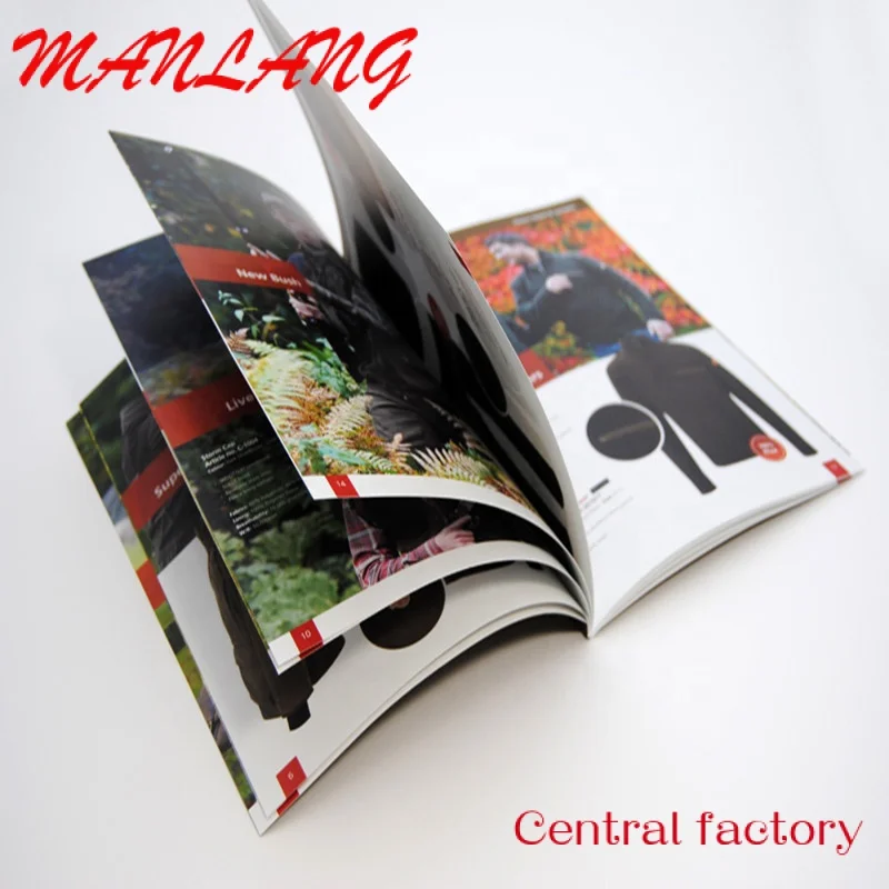 Custom  Glossy -folding brochure, magazine, flyer, book printing