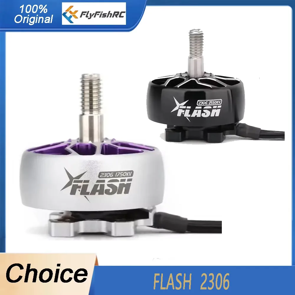 

FlyFishRC Flash 2306 1750KV 2550KV Совместимый 5-6-дюймовый пропеллер для RC FPV Racing Drone Freestyle