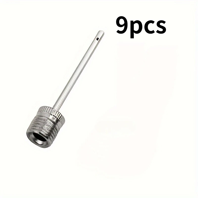 9pcs Ball Pump Needles - Inflating Air Pump Needles - Stainless Steel Air Pump Inflator