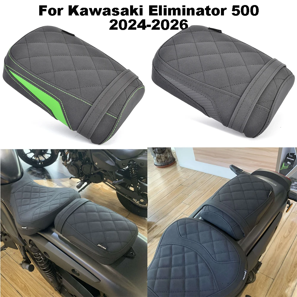 Motorcycle Rear Passenger Cushion Seat Pad For Kawasaki Eliminator 500 Eliminator500 2024 2025 2026