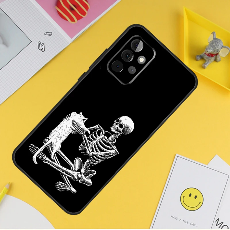 Aesthetics Skeleton Cover For Samsung Galaxy A34 A35 A14 A15 A25 A53 A33 A13 A52 A32 A12 A51 A71 A54 A55 Case