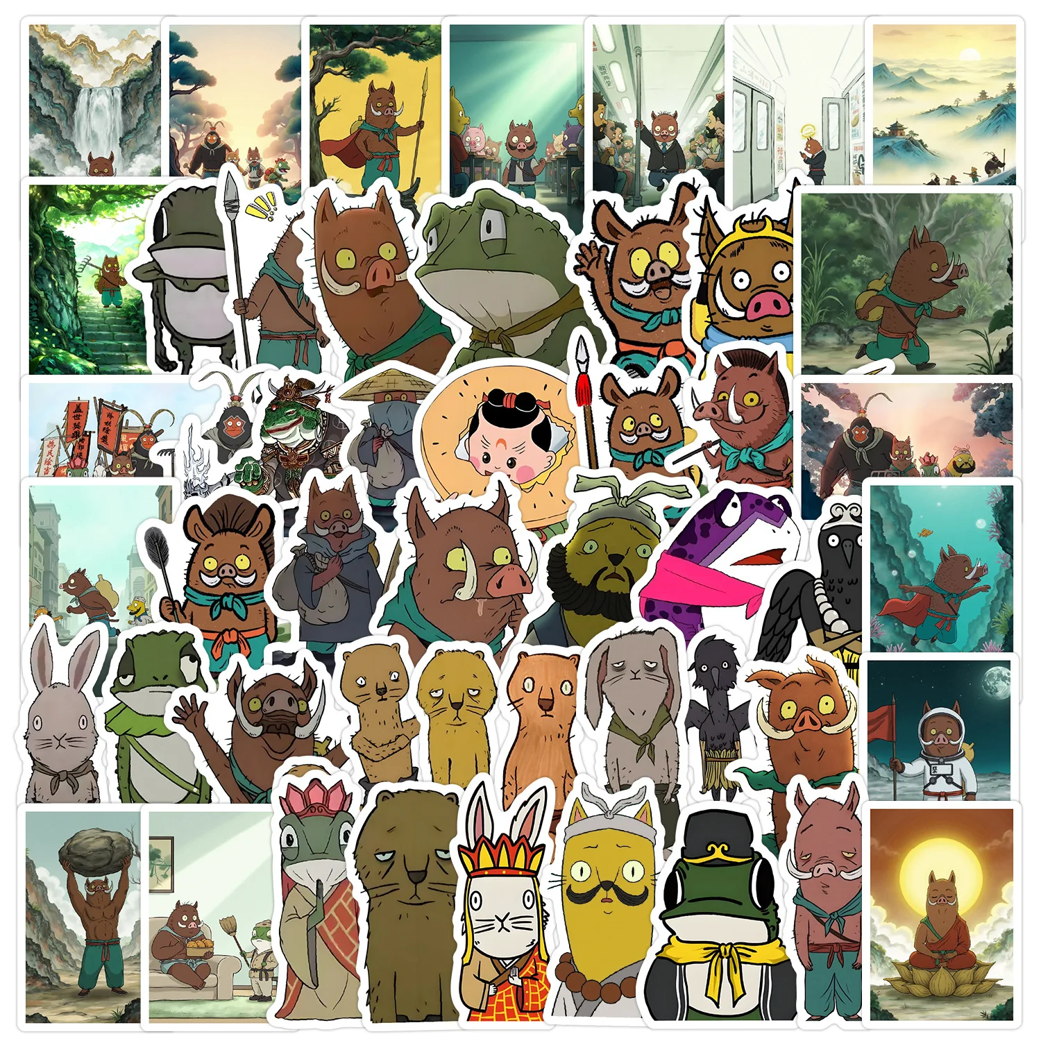 

50PCS Cartoon Nobody Graffiti Stickers Decoration Suitcase Scrapbooking Phone Laptop Stationery Kawaii Dog Kid Toys Gift Sticker