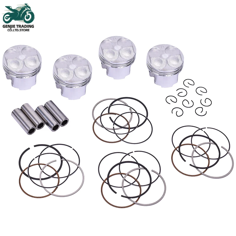 

56mm 56.25mm 56.5mm 56.75mm 57mm STD +25 +50 +75 Motorcycle Engine Piston Rings For Yamaha FZ400 Fazer FZR400 SP FZR400RR EXUP