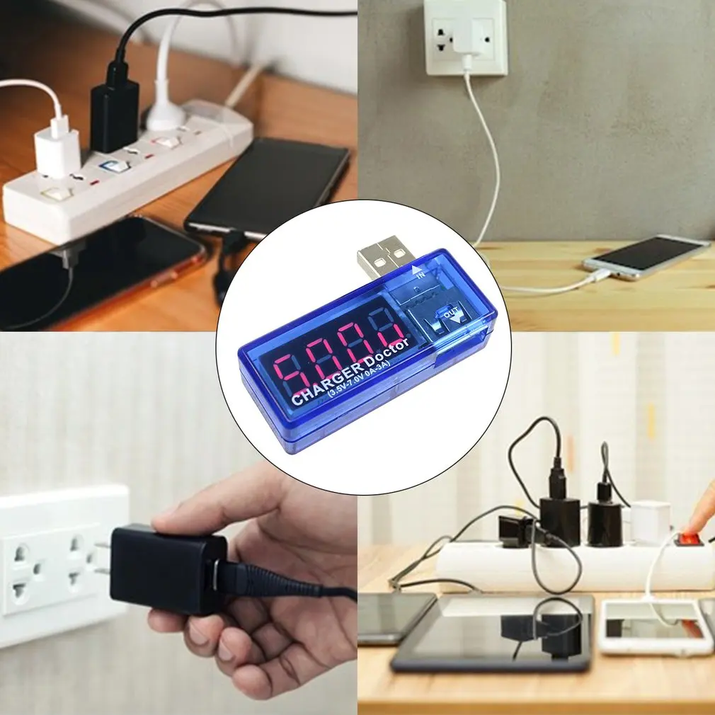 Mini USB Charger Doctor Voltmeter Capacity Tester Ammeter Electronics Digital Mobile Power Charging Current Voltage Tester Meter