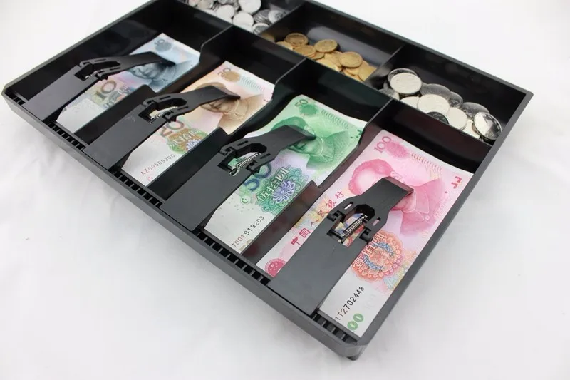 plastic Money Counter case Hard case Cash register box New Classify store Cashier coin Drawer box cash drawer tray