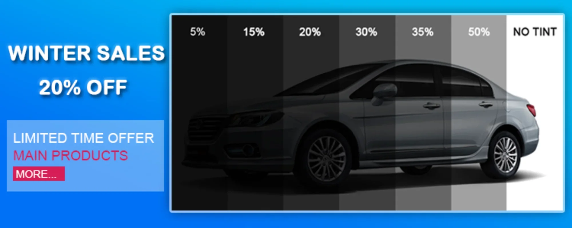 5/15/35/50% VLT Nano Ceramic Reflective Window Film Infrared Proof Double Silver Magnetron Sputtering Car Solar Window Tint Film
