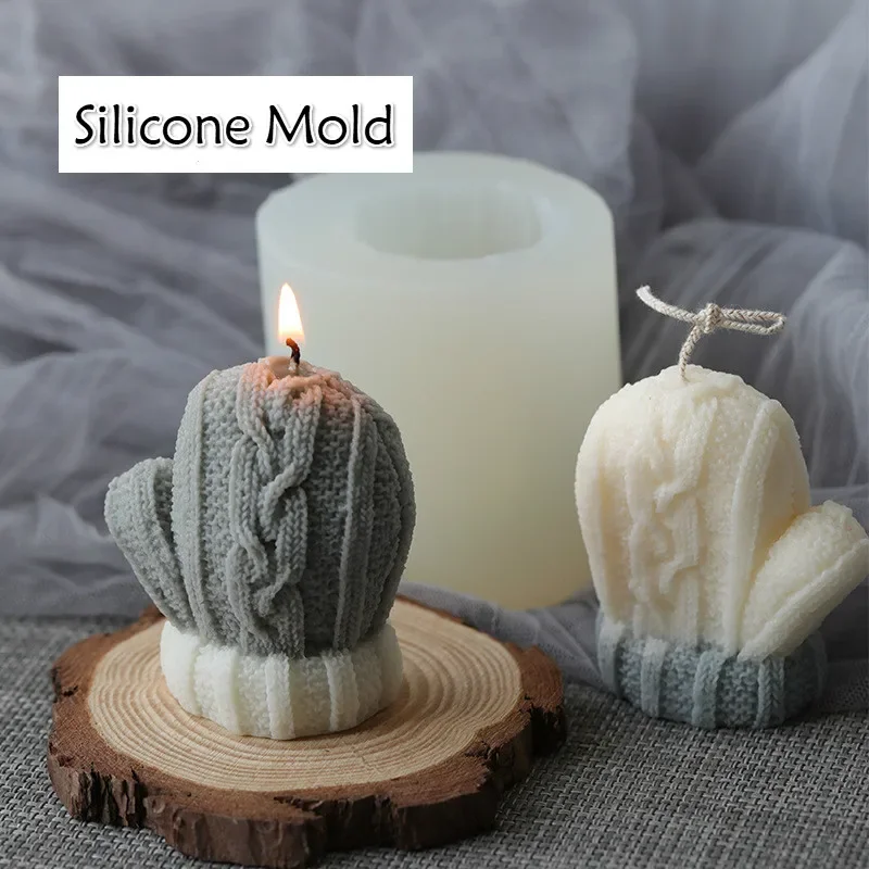 

Woolen Gloves Candle Silicone Mold Christmas Series Winter Creative Baking Chocolate Biscuit Mousse Mold