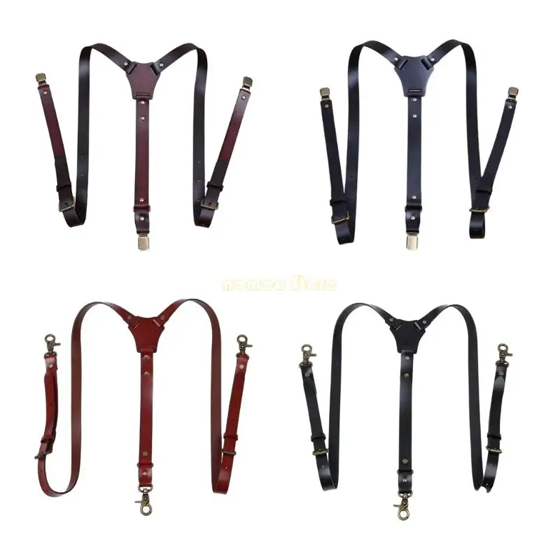 31BF MENS PU LEATHERES مع مقطع سهل على خطاف الحدث الرسمي حزام الكتف #1