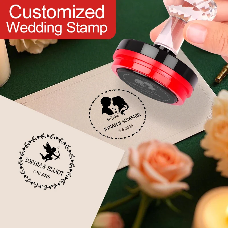 Custom-Made Seal Stamp for Wedding Stationery - Engraved DIY Craft Tools, Popular Calligraphy Supplies & Event Decor Accessories
