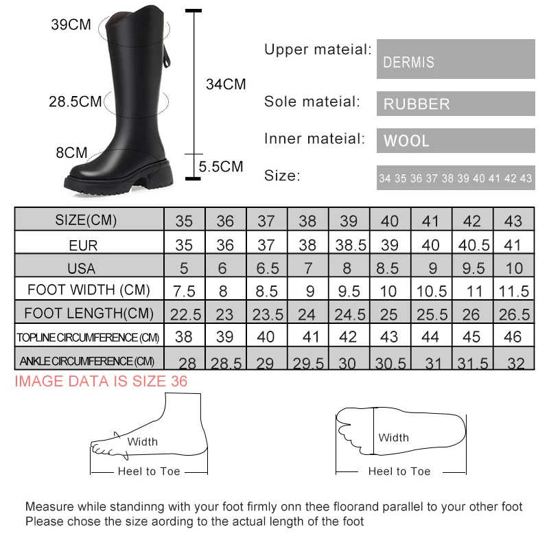 AIYUQI Knight Boots Women 2024 New Genuine Leather Winter Boots Women Wool Warm Women V-Mouth Platform Long Boots Women