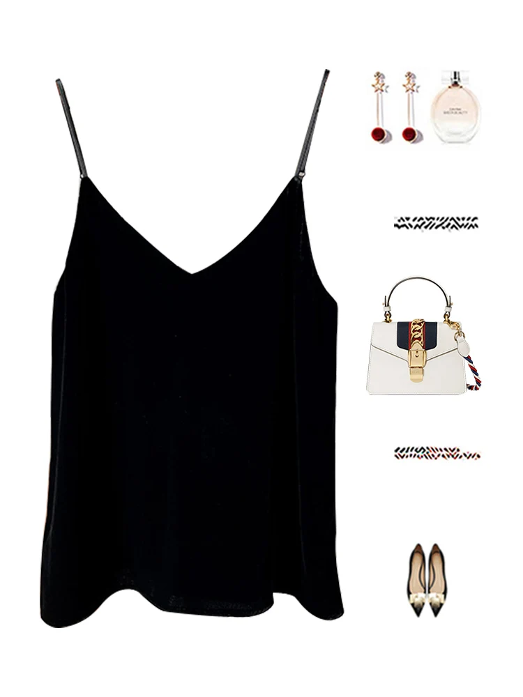 

Сексуальный бархатный жилет Svel, женский ранняя осень, новый топ на бретелях Sle Csole, нижнее белье, верхняя одежда, повседневная повседневная одежда