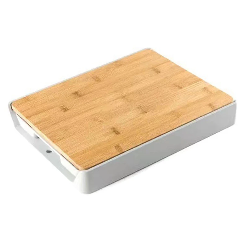 

Kitchen Bamboo Chopping Board Plastic Drawer Type Cutting Board Can Be Hung Household Drawer Chopping Board Bamboo Cutting Board