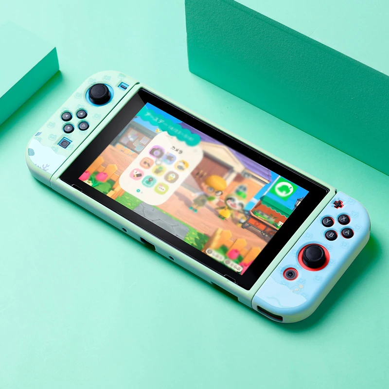 Custodia protettiva per animali per Nintendo Switch Shell NS Joycon custodia per Console di gioco con tappi per pollice per Nintendo Switch OLED