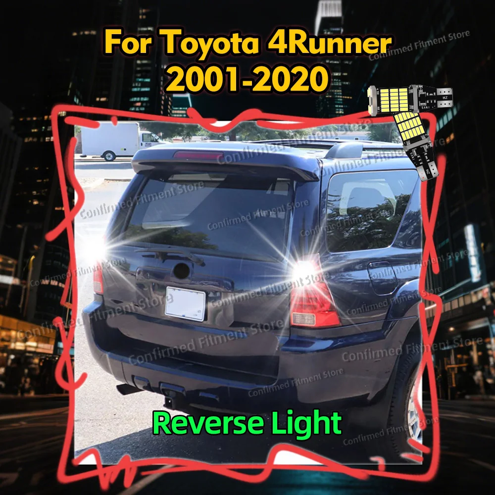 

2pcs LED Reverse Light Blub Backup Lamp W16W T15 For Toyota 4Runner 2001-2020 2008 2009 2010 2011 2012 2013 2014 2015 2016