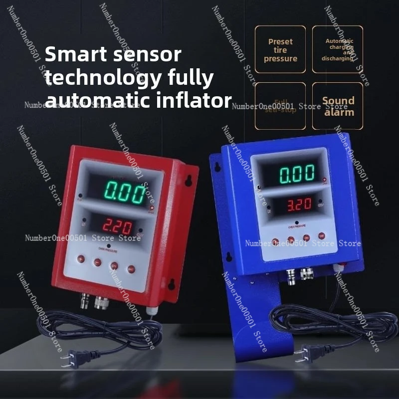 Intelligent automatic tire inflation and deflation machine preset setting tire pressure automatic inflator inflation manometer