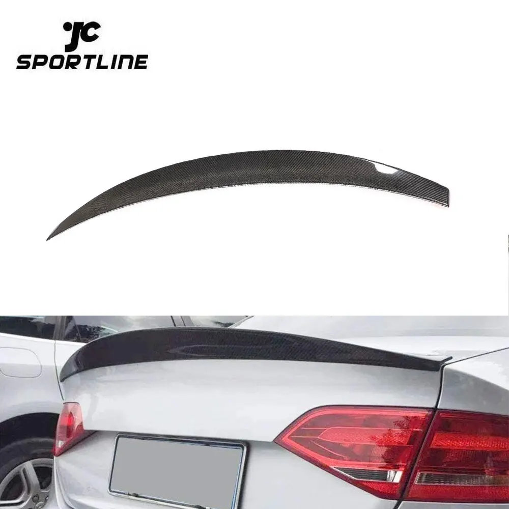 

Carbon Fiber Rear Boot Trunk Lip Spoiler Tail Wing for Audi A4 S4 B8.5 Sedan 2013 - 2016
