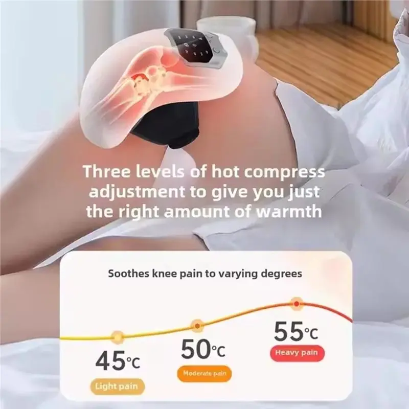 AB06 Smart Knee Massager Infrared Heat And Vibration Hot Compression Therapy For Relief Of Knee And Elbow Shoulder Pain