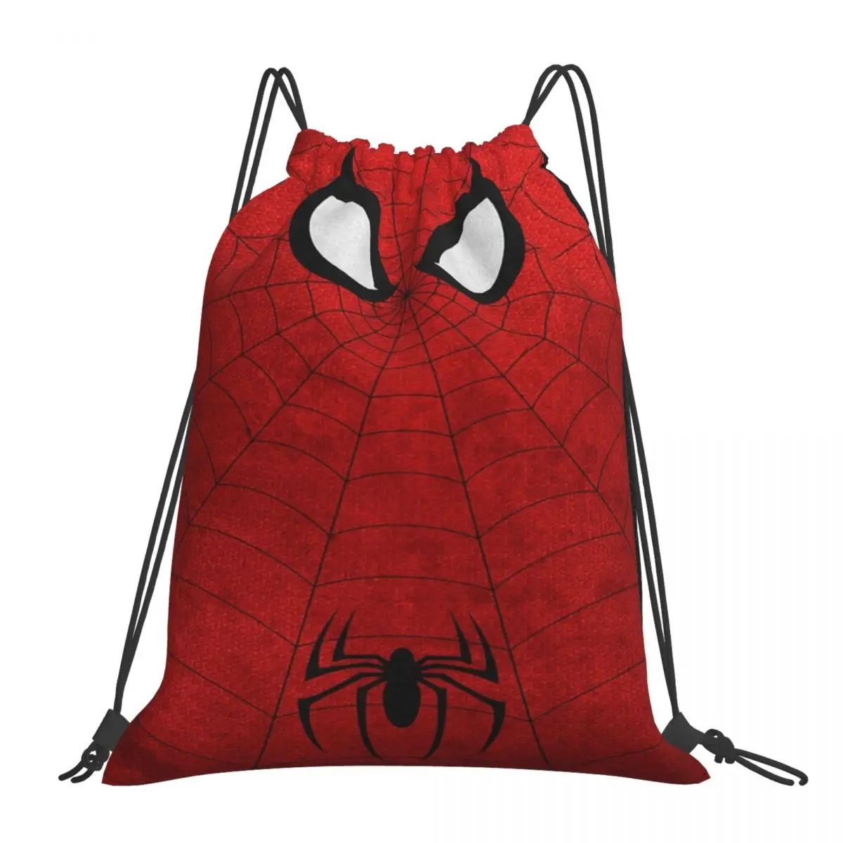 Padrão personalizado Logotipo Drawstring Bag, Spider Man Viagem Mochila, Saco De Armazenamento De Estudante, Saco De Escola 