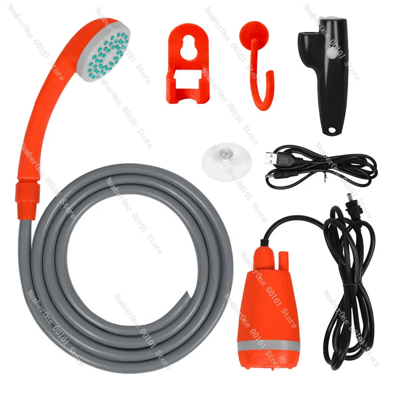 

USB electric bath, outdoor portable shower head, lithium battery charging