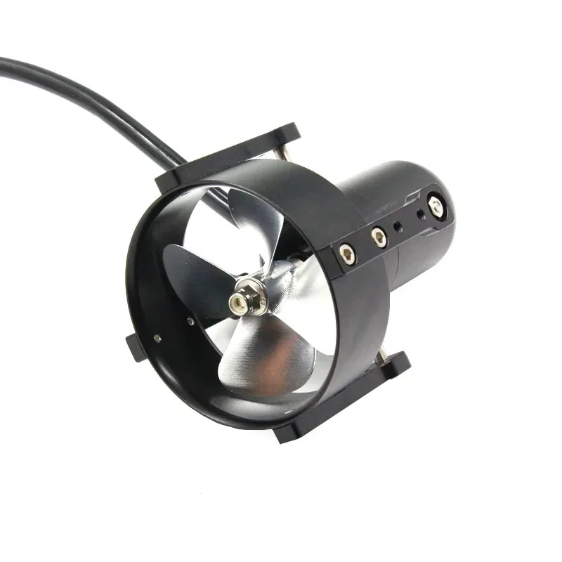 12V Waterproof Brushless Underwater Motor with Propeller for Underwater Boat Scooter Jet Motor 12000RPM 30000G 20KG Pull Force