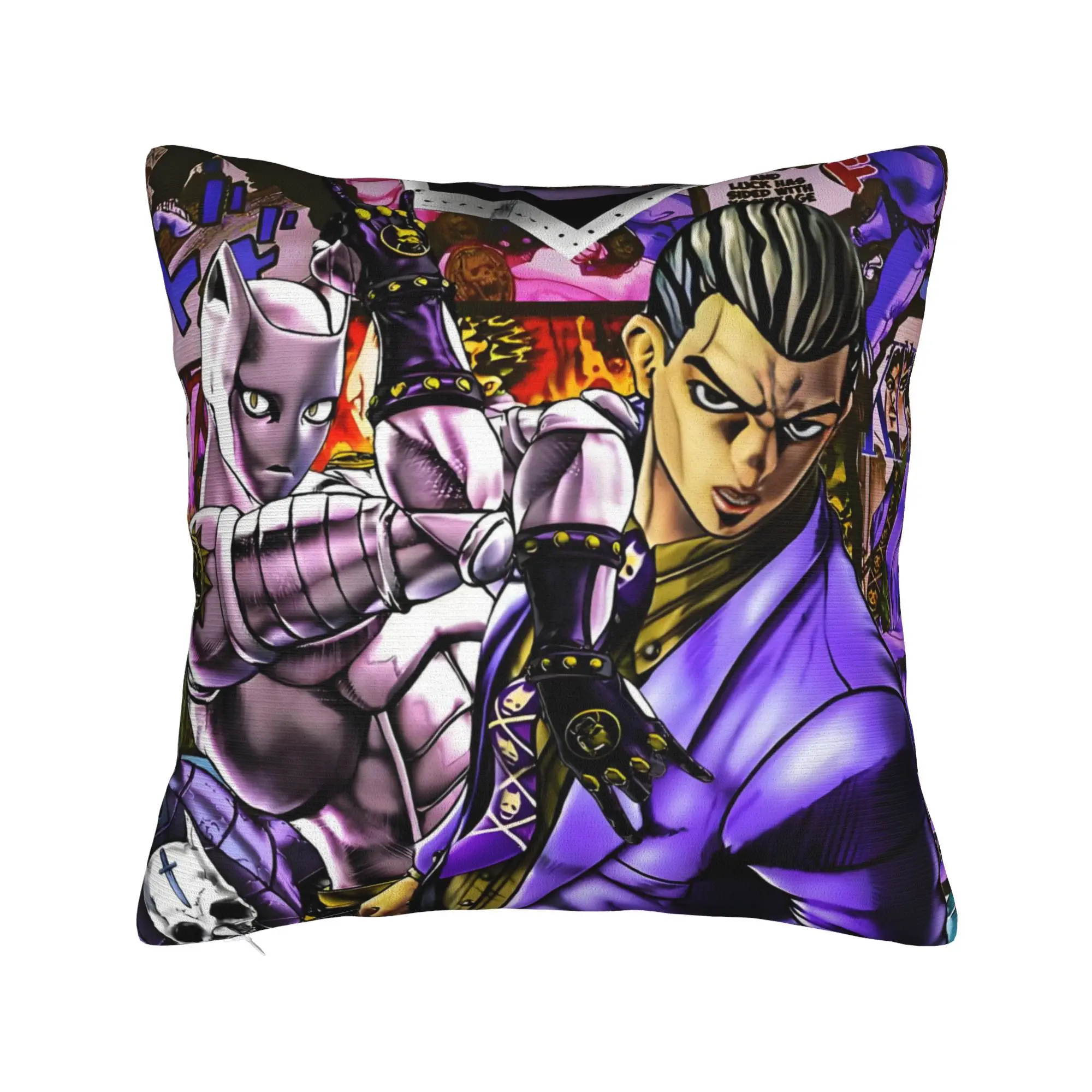 JoJos Bizarre Luxury Pillow Cover Home Decorative Anime Adventure  Sofa Cushion