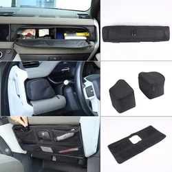 For Land Rover Defender 90 110 130 2020-2024 Instrument Panel Storage Bag Glove Box Lid Storage Net Bag Car Accessories