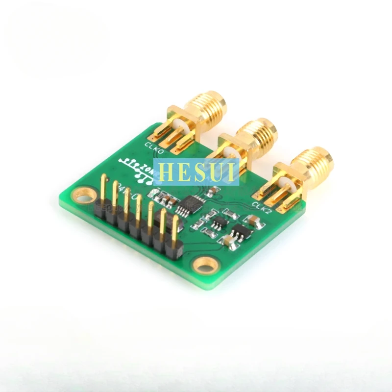 Si5351A 3-channel clock signal generator 8KHz-160MHz/4-layer PCB