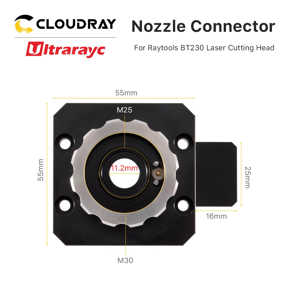 Ultrarayc Laser Nozzle Sensor Connector  BT230 Nozzle Connection Parts For Raytools BT230 Fiber Laser Cutting Head