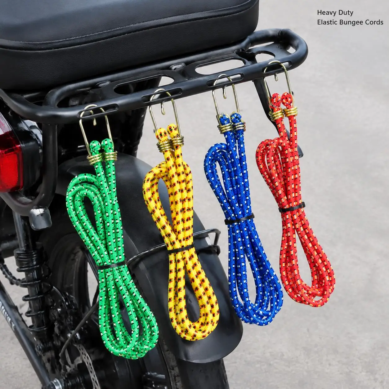 Multipurpose Elastic Rope with Hook Ideal for Securing Luggage, Tents, Bikes, Camping Gear  Perfect for Travel & Outdoor Use TMZ view 3