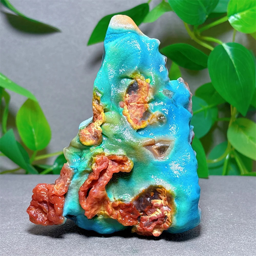 

Colorful Agate Raw Specimen Crystal Natural Stone Quartz Stone Minerals Home Garden Decoration Reiki Energy Healing Luck Love